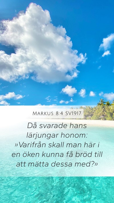 Markus 8:4 SV1917 Bible Verse Image