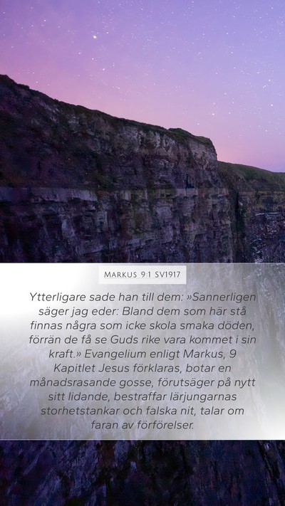 Markus 9:1 SV1917 Bible Verse Image