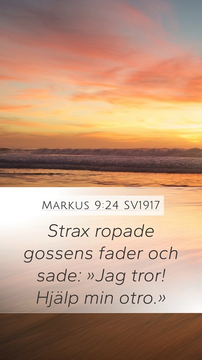 Markus 9:24 SV1917 Bible Verse Image