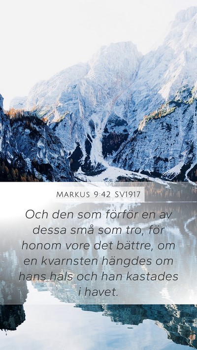 Markus 9:42 SV1917 Bible Verse Image