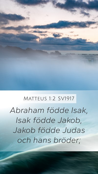 Matteus 1:2 SV1917 Bible Verse Image