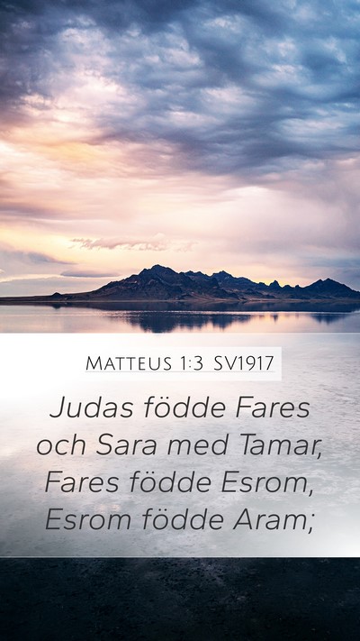 Matteus 1:3 SV1917 Bible Verse Image