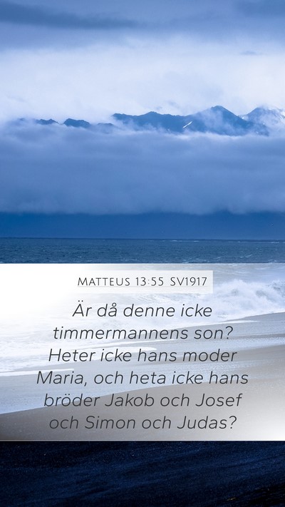 Matteus 13:55 SV1917 Bible Verse Image