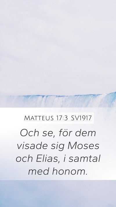 Matteus 17:3 SV1917 Bible Verse Image