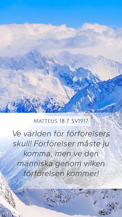 Matteus 18:7 SV1917 Bible Verse Image