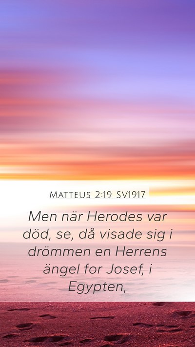 Matteus 2:19 SV1917 Bible Verse Image