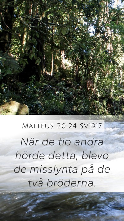 Matteus 20:24 SV1917 Bible Verse Image