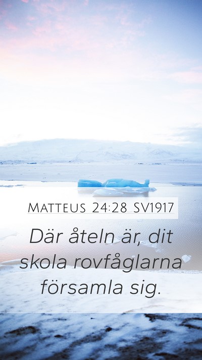 Matteus 24:28 SV1917 Bible Verse Image