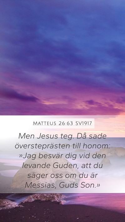 Matteus 26:63 SV1917 Bible Verse Image