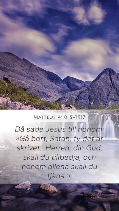 Matteus 4:10 SV1917 Bible Verse Image