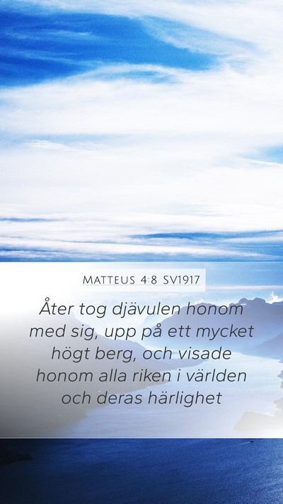 Matteus 4:8 SV1917 Bible Verse Image