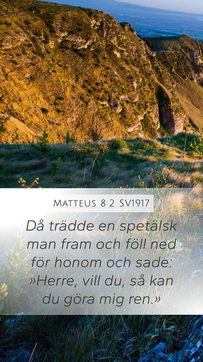Matteus 8:2 SV1917 Bible Verse Image