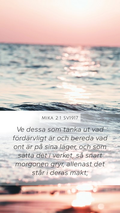 Mika 2:1 SV1917 Bible Verse Image