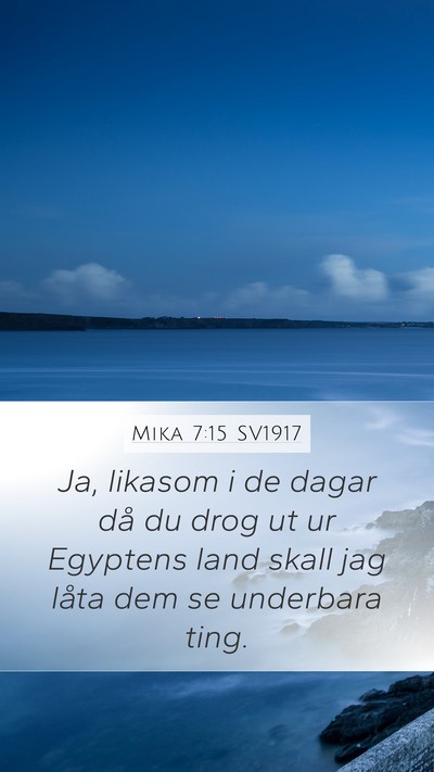 Mika 7:15 SV1917 Bible Verse Image