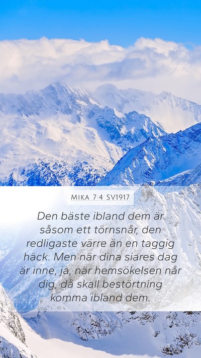 Mika 7:4 SV1917 Bible Verse Image