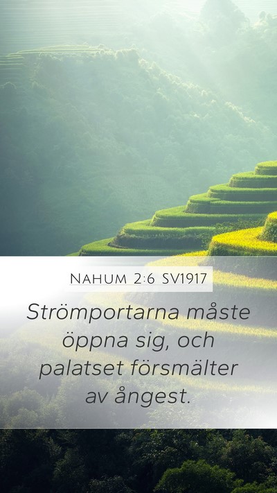Nahum 2:6 SV1917 Bible Verse Image