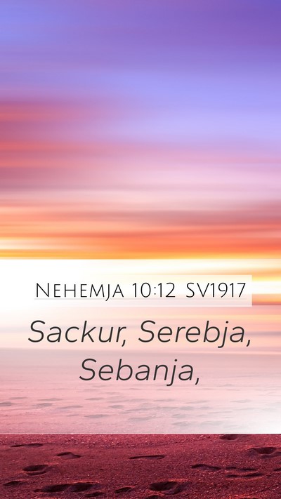 Nehemja 10:12 SV1917 Bible Verse Image