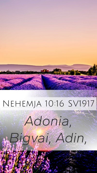 Nehemja 10:16 SV1917 Mobile Phone Wallpaper - Adonia, Bigvai, - Mobile Bible Verse Wallpaper