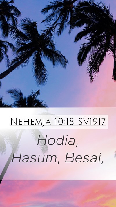 Nehemja 10:18 SV1917 Bible Verse Image