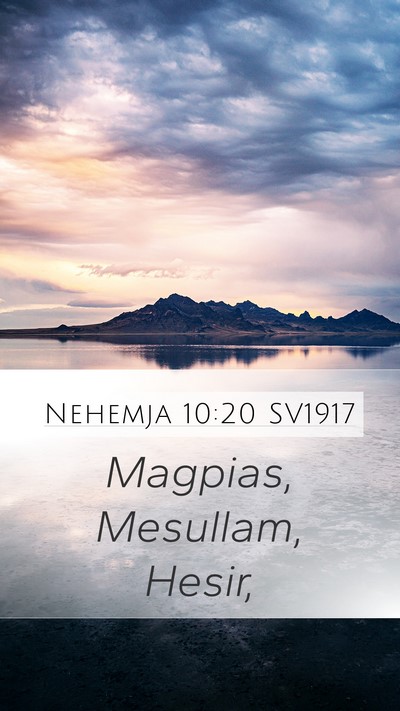 Nehemja 10:20 SV1917 Bible Verse Image