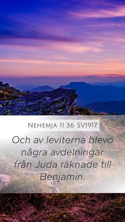 Nehemja 11:36 SV1917 Bible Verse Image