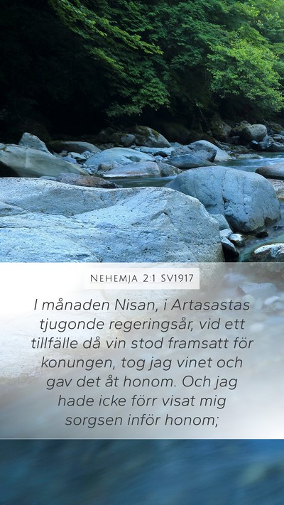 Nehemja 2:1 SV1917 Bible Verse Image