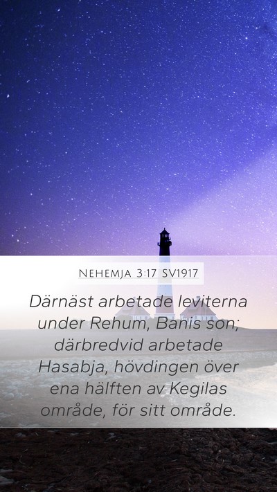Nehemja 3:17 SV1917 Bible Verse Image