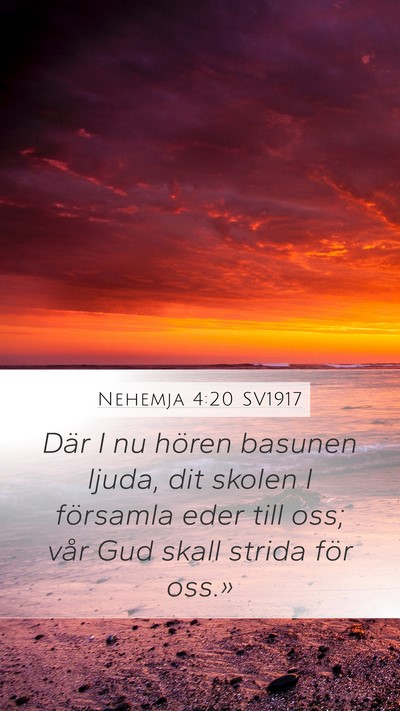 Nehemja 4:20 SV1917 Bible Verse Image