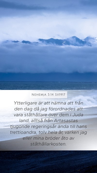 Nehemja 5:14 SV1917 Bible Verse Image