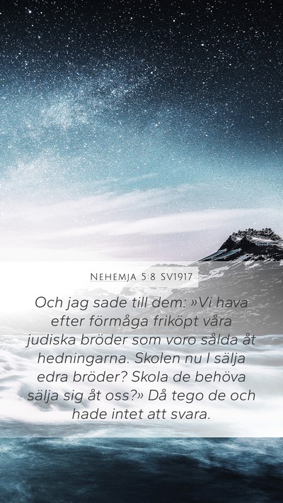 Nehemja 5:8 SV1917 Bible Verse Image