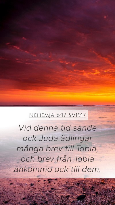 Nehemja 6:17 SV1917 Bible Verse Image