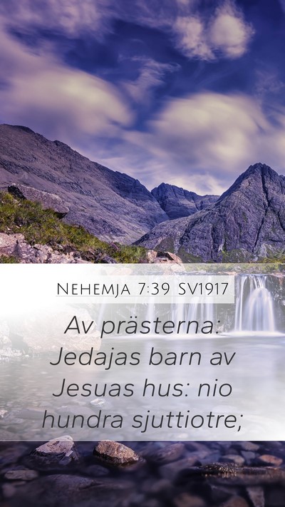 Nehemja 7:39 SV1917 Bible Verse Image