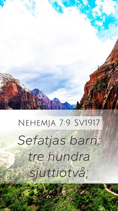 Nehemja 7:9 SV1917 Bible Verse Image
