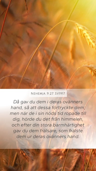 Nehemja 9:27 SV1917 Bible Verse Image