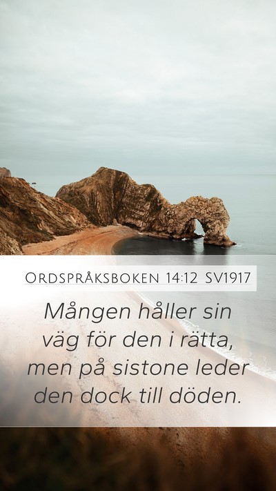 Ordspråksboken 14:12 SV1917 Bible Verse Image