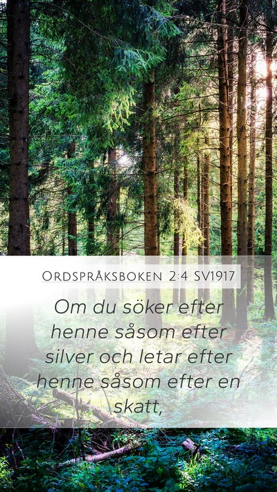 Ordspråksboken 2:4 SV1917 Bible Verse Image