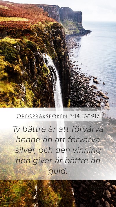 Ordspråksboken 3:14 SV1917 Bible Verse Image