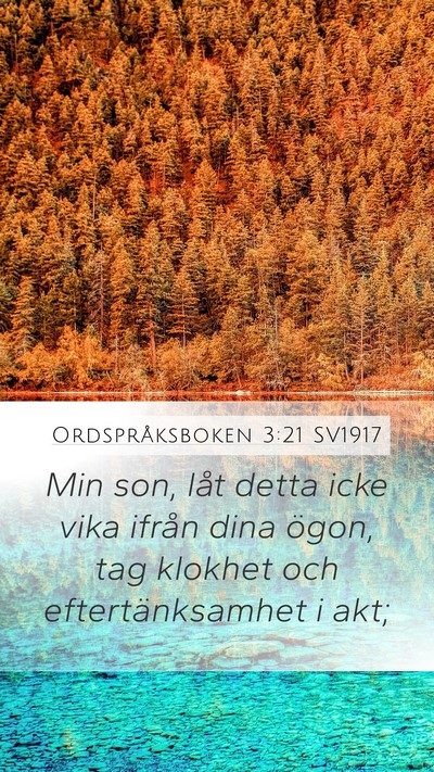 Ordspråksboken 3:21 SV1917 Bible Verse Image