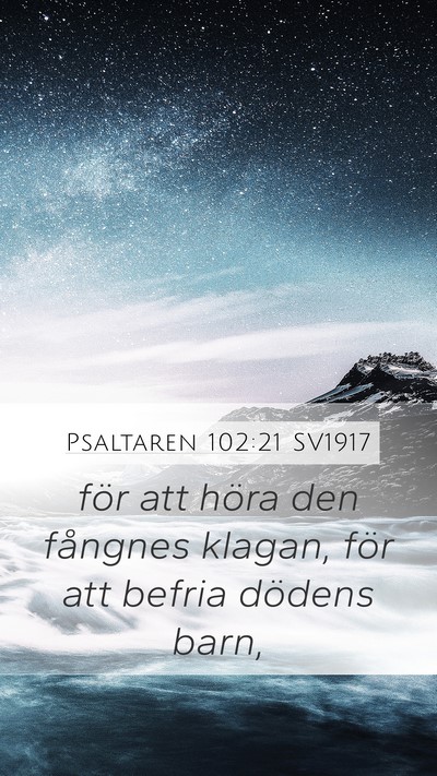 Psaltaren 102:21 SV1917 Bible Verse Image