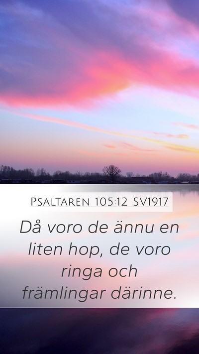 Psaltaren 105:12 SV1917 Bible Verse Image