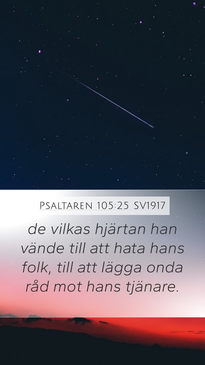 Psaltaren 105:25 SV1917 Bible Verse Image