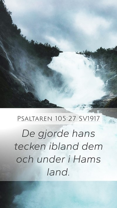 Psaltaren 105:27 SV1917 Bible Verse Image