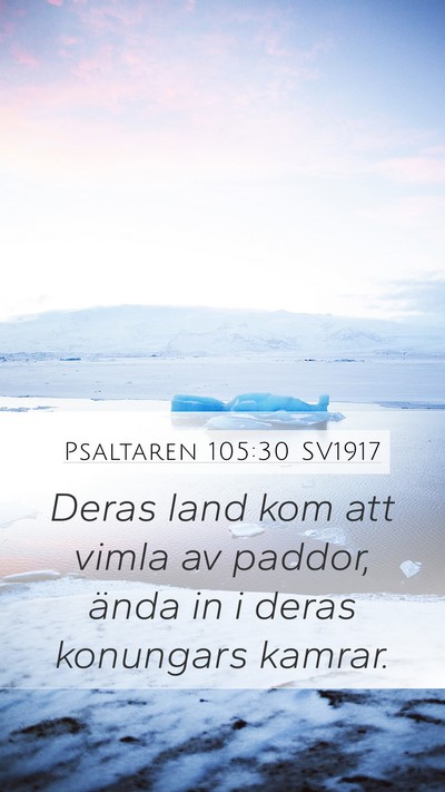 Psaltaren 105:30 SV1917 Bible Verse Image