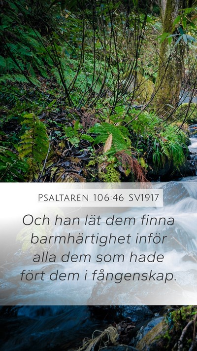 Psaltaren 106:46 SV1917 Bible Verse Image