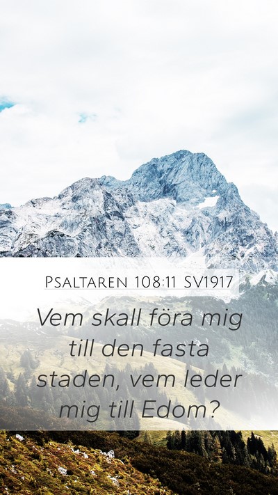 Psaltaren 108:11 SV1917 Bible Verse Image