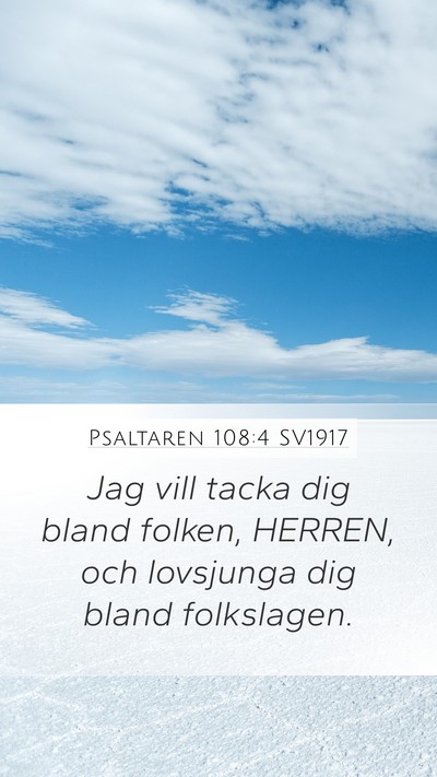 Psaltaren 108:4 SV1917 Bible Verse Image