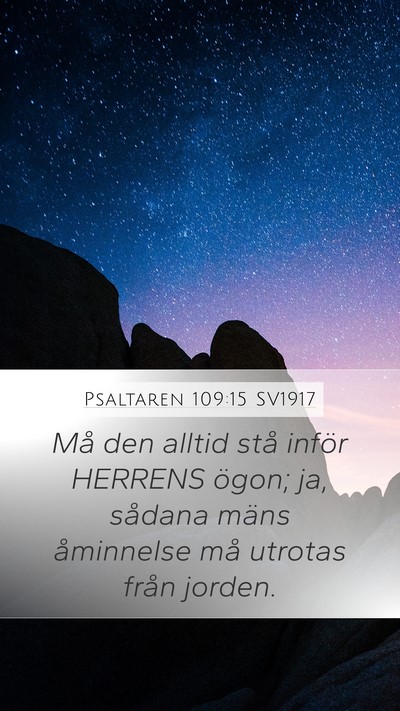 Psaltaren 109:15 SV1917 Bible Verse Image