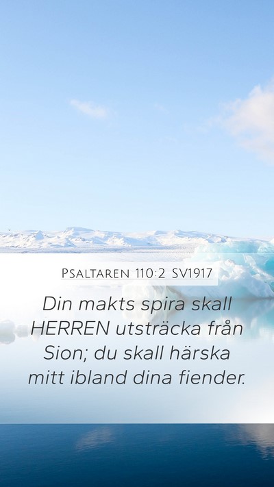 Psaltaren 110:2 SV1917 Bible Verse Image