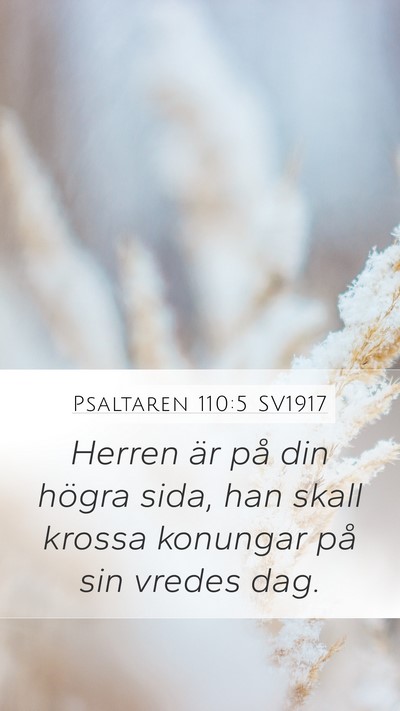 Psaltaren 110:5 SV1917 Bible Verse Image