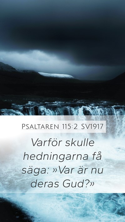 Psaltaren 115:2 SV1917 Bible Verse Image